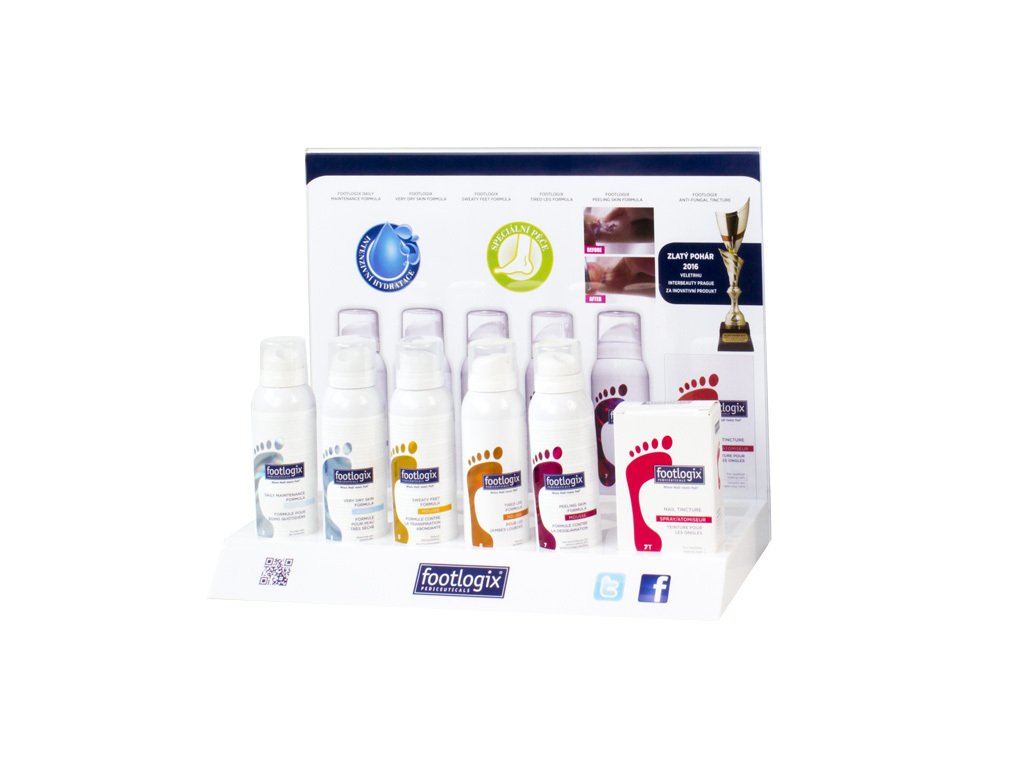 Footlogix Counter Display (B) - 6 produktů