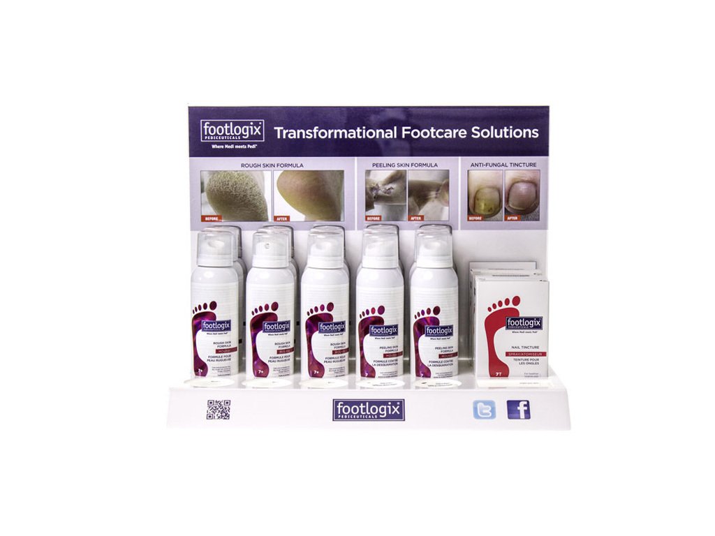 Footlogix ANTI-FUNGAL Counter Display - 12 produktů