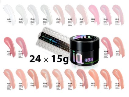 Platinum Sada NEW IQ Rubber 24x15g - všechny odstíny
