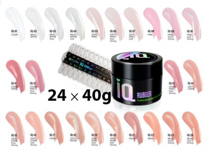 Platinum Sada NEW IQ Rubber 24x40g - všechny odstíny