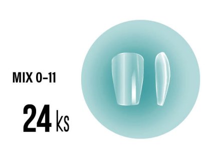 Platinum Soft Gel Tips - Extra Short Coffin 24ks