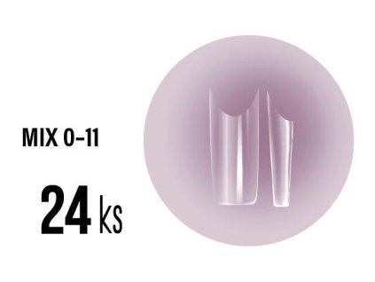 Platinum Soft Gel Tips - Medium Square Clear Tip 24ks