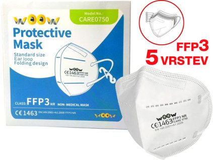 modelaznehtu.cz WOOW - PROTECTIVE MASK CARE0750 (5 vrstev) balení 1ks