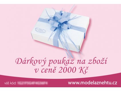 Dárkový poukaz v hodnotě 2 000 Kč