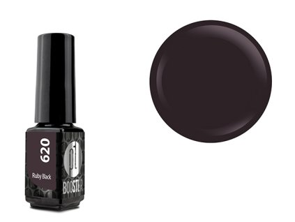 Platinum LED-tech BOOSTER COLOR - Ruby Black (620), 3,5ml - Gel-lak BEZ PILOVÁNÍ
