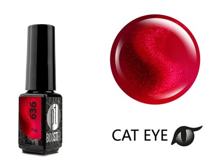 Platinum LED-tech BOOSTER COLOR - Red Cat Eye - Piros (636), 3,5ml