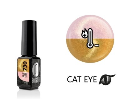 Platinum LED-tech BOOSTER COLOR - Cat Eye Thermo - Faraday (730), 3,5ml - Gel-lak BEZ PILOVÁNÍ