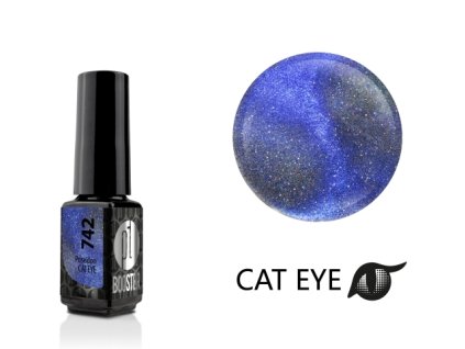 Platinum LED-tech BOOSTER COLOR - Cat Eye Divine - Poseidon (742), 3,5ml - Gel-lak BEZ PILOVÁNÍ