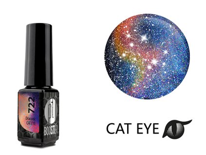 Platinum LED-tech BOOSTER COLOR - Cat Eye Dragon - Draconic (722), 3,5ml - Gel-lak BEZ PILOVÁNÍ