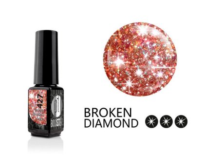 Platinum LED-tech BOOSTER COLOR NEW Broken Diamond - Sabine (427), 3,5ml - Gel-lak BEZ PILOVÁNÍ