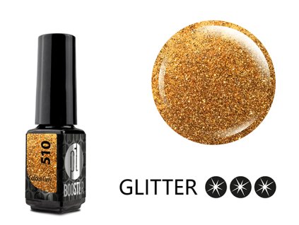 Platinum LED-tech BOOSTER COLOR - Golden Curry (510), 3,5ml - Gel-lak BEZ PILOVÁNÍ