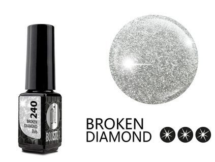 Platinum LED-tech BOOSTER COLOR Broken Diamond - Elvis (240), 3,5ml - Gel-lak BEZ PILOVÁNÍ