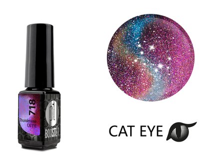 Platinum LED-tech BOOSTER COLOR - Cat Eye Dragon - Thunderwave (718), 3,5ml - Gel-lak BEZ PILOVÁNÍ