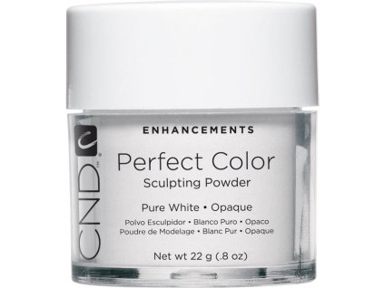 CND Perfect Color modelovací pudr 22 g - Pure White Opaque