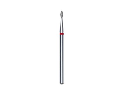 Staleks Diamantová fréza kapka, červená, průměr 1.6mm, délka 4mm - FA40R016/4