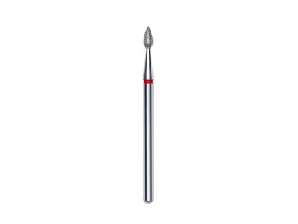 Staleks Diamantová fréza kapka, červená, průměr 2.3mm, délka 5mm - FA40R023/5