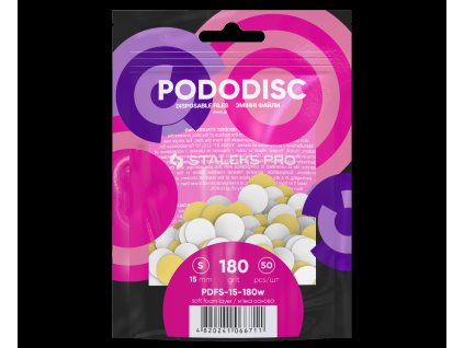 Staleks Náhradní brusný papír s pěnovou vrstvou pro PODODISC STALEKS PRO S - 180 (50 ks) PDFS-15-180w