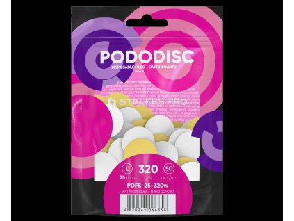 Staleks Náhradní brusný papír s pěnovou vrstvou pro PODODISC STALEKS PRO L - 320 (50 ks) PDFS-25-320w