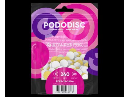 Staleks Náhradní brusný papír s pěnovou vrstvou pro PODODISC STALEKS PRO S - 240 (50 ks) PDFS-15-240w