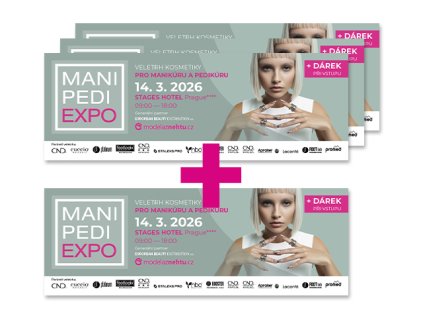 modelaznehtu.cz Mani Pedi Expo 2026 - zvýhodněná vstupenka s dárkem 4ks (3+1 ZDARMA)