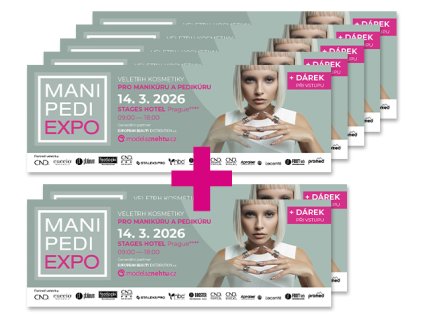 modelaznehtu.cz Mani Pedi Expo 2026 - zvýhodněná vstupenka s dárkem 7ks (5+2 ZDARMA)