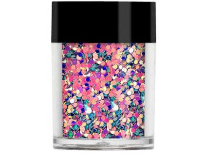 Lecenté Chunky Glitter Shapes - Peacock