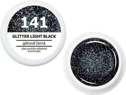 EBD Colour Gel - Glitter Light Black