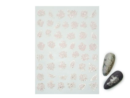 Nail Stickers - Icy Flower 05