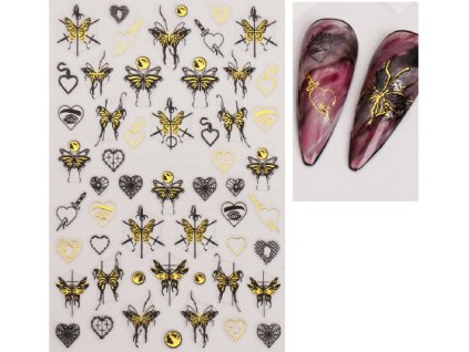 Nail Stickers - Rock It Butterfly 4G