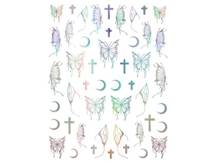 Nail Stickers - Rock It Butterfly 1H