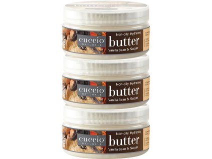 CUCCIO SADA: Vanilla Bean and Sugar Butter Blend - Máslová emulze Vanilkové boby a třtinový cukr (3 x 226g)