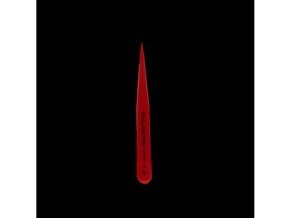 Staleks Profesionální pinzeta na obočí EXPERT - špičatá, červená barva TE-11/5r