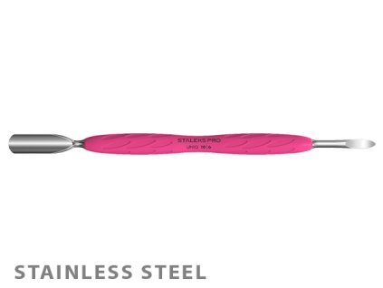 Staleks Manikúrní pusher GUMMY UNIQ 10 -široký-zaoblený a čistič nehtů (PQ-10/6)