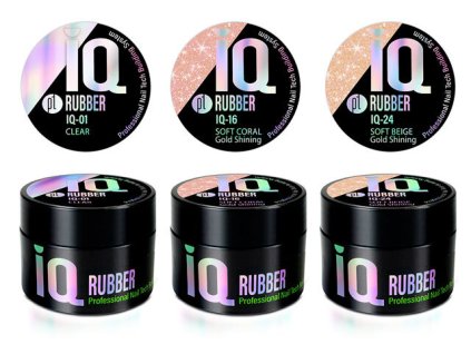 3 KS ZA CENU 1 KS: Platinum, set 3 x 15g New IQ Rubber gel