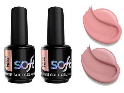 2 KS ZA CENU 1 KS: Platinum, New Fiber Soft gel 2x 15ml