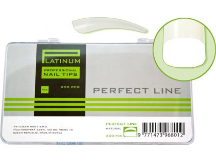 Platinum Nail tips - Perfect Linear - Natural mix - 200 ks