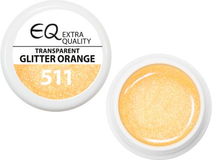 EBD EQ Colour Gel - Transparent Glitter Orange