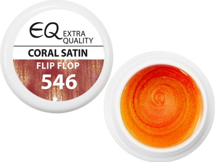 EBD EQ Colour Gel - Coral Satin Flip Flop