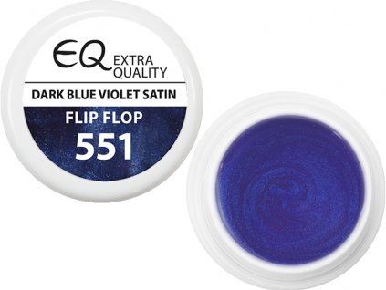 EBD EQ Colour Gel - Dark Blue Violet Statin Flip Flop
