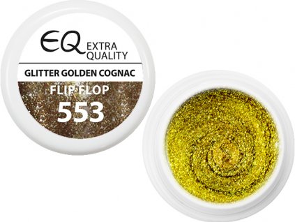 EBD EQ Colour Gel - Glitter Golden Cognac Flip Flop