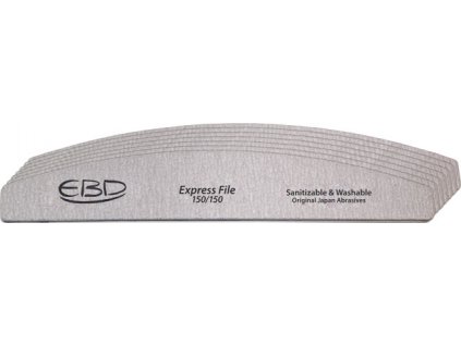 EBD Express File Halfmoon 150/150 pilník - Zebra - sada 12 ks