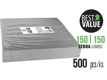 Platinum Best Value File Jumbo 150/150 - pilník - Zebra - 500 ks