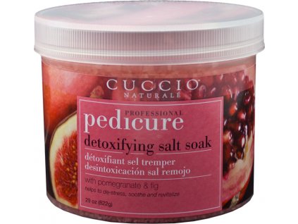 CUCCIO Pedicure Detoxifying Salt Soak - Pomegranate and Fig