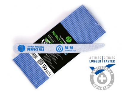 Platinum Perfect File Edge 80/80 pilník - Zebra - sada 50 ks