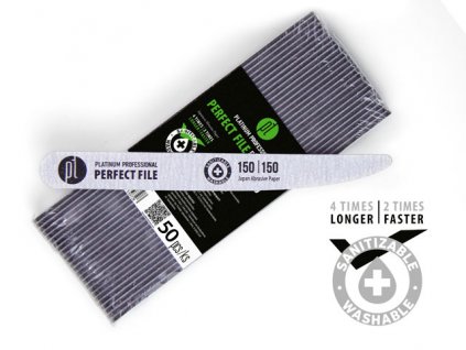 Platinum Perfect File Edge 150/150 pilník - Zebra - sada 50 ks