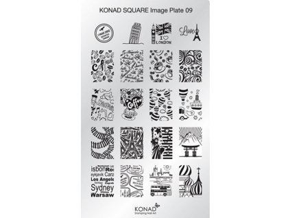 Konad Stamping Plate Square 9