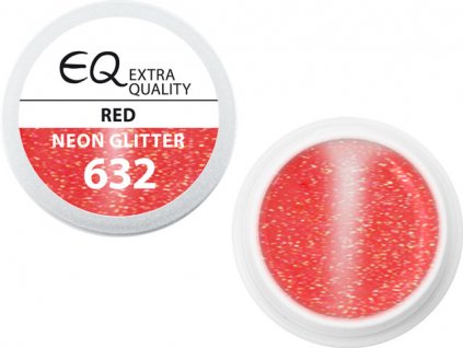 EBD EQ Colour Gel - Red Neon Glitter