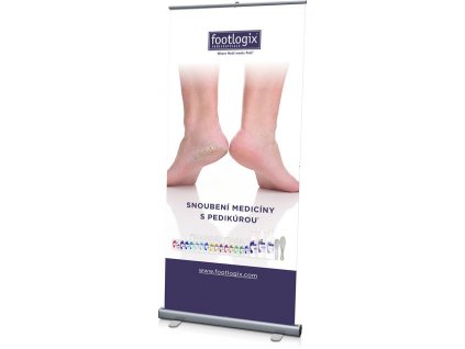 Footlogix Roll-up banner - Snoubení medicíny s pedikúrou