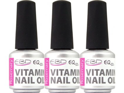 EBD EQ Vitamin Nail Oil - Rosemary - 9 ml - sada 3 ks