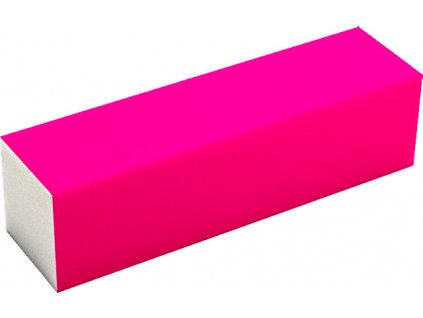 Neon Pink Buffer 120/120 - pilník blok - Růžový